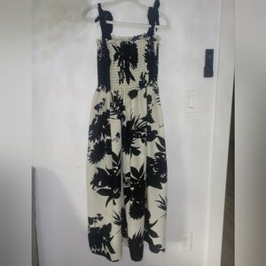 Black and White Floral Dress